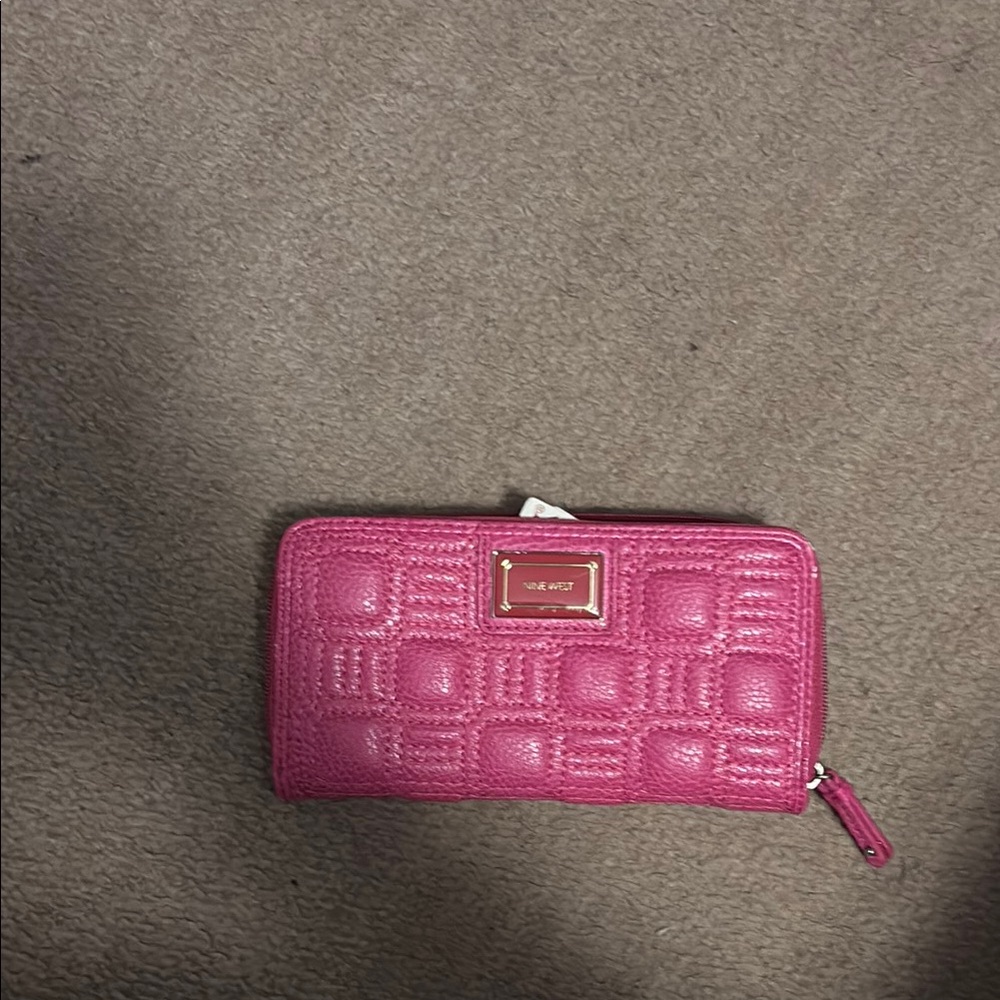 Nine West Pink Quilted Wallet